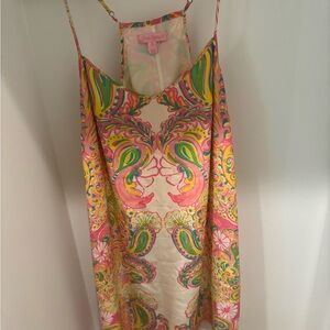 Lilly Pulitzer Pink and Yellow Sleeveless Sundress